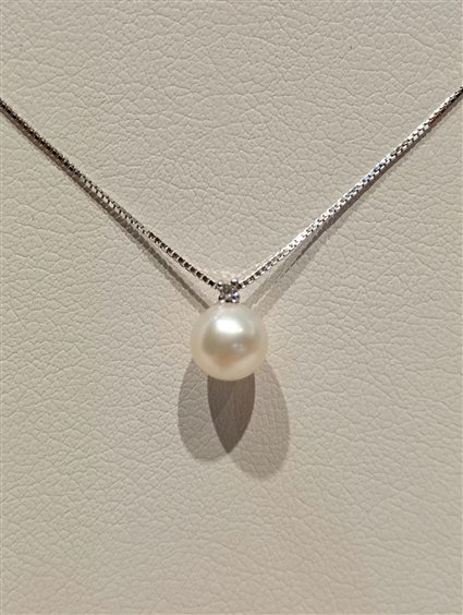 Collana Davite & Delucchi Donna CLASSIC LINE in Oro bianco Perla CLNP11249 - CLNP11249